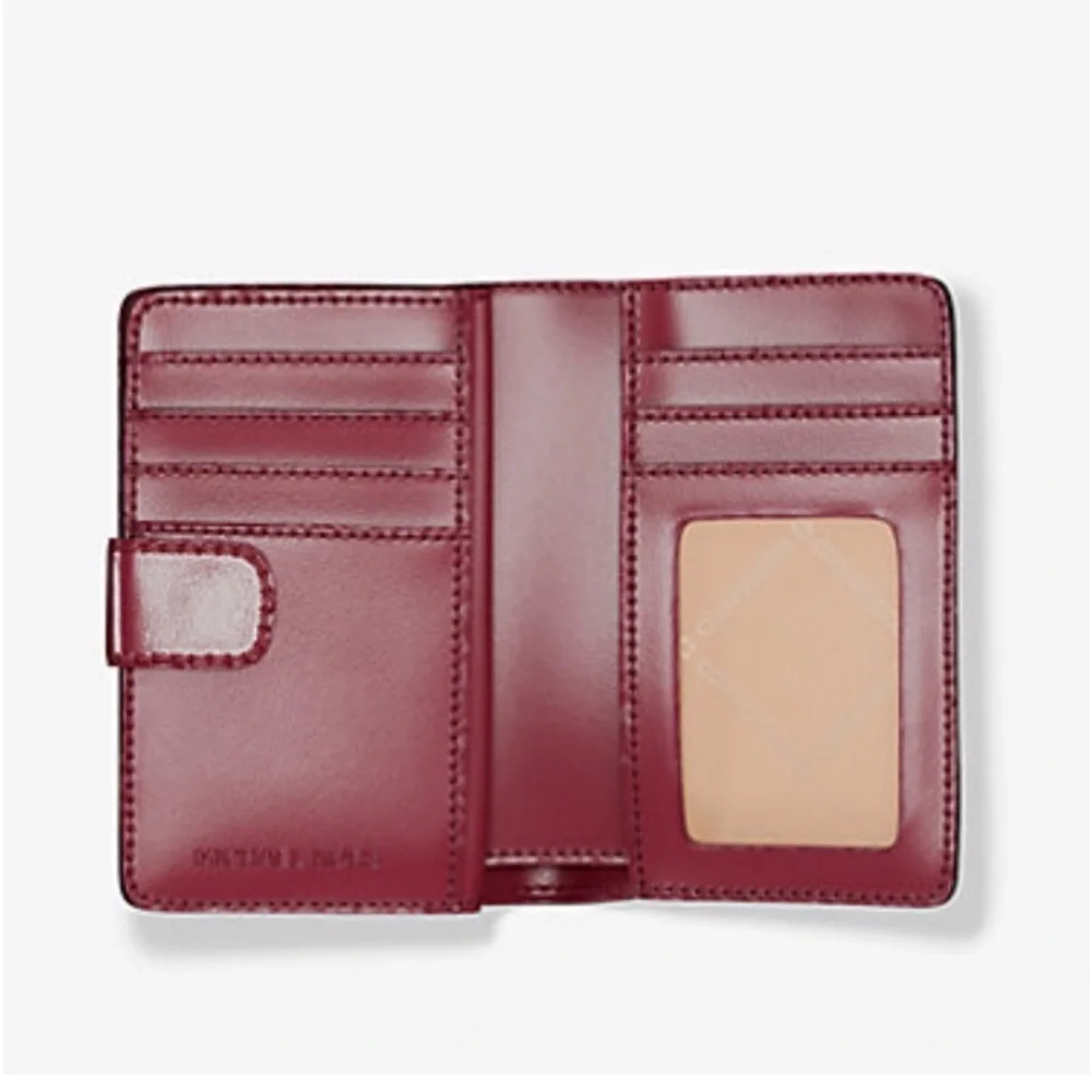 Michael Kors Jet Set Medium Two-Tone Logo Wallet